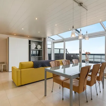 Penthouse App Met Imposant & Eindeloos Zeezicht 公寓 米德尔克尔克